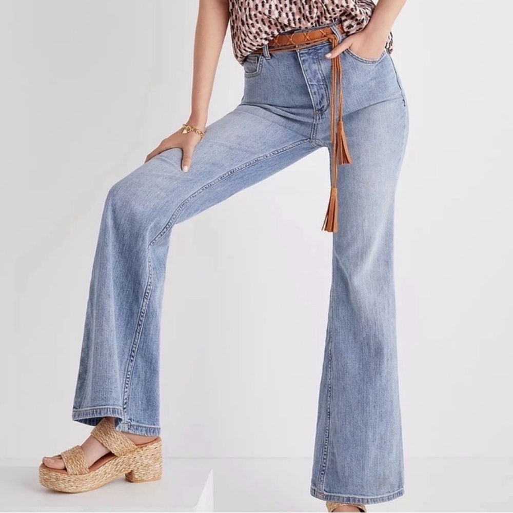 Anthropologie Pilcro High Rise Trouser Bootcut Jeans Sz 32